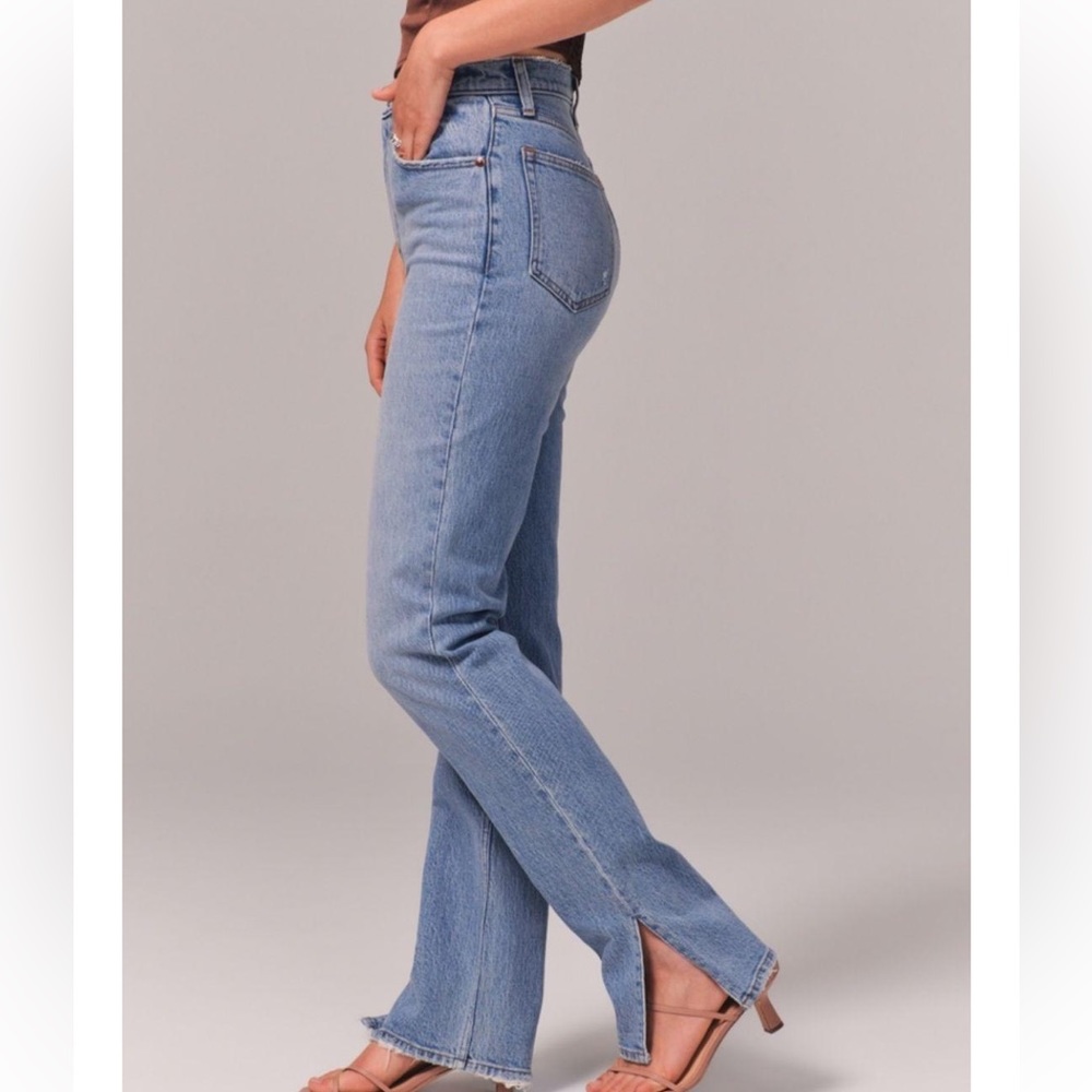Abercrombie 90s high rise straight jeans